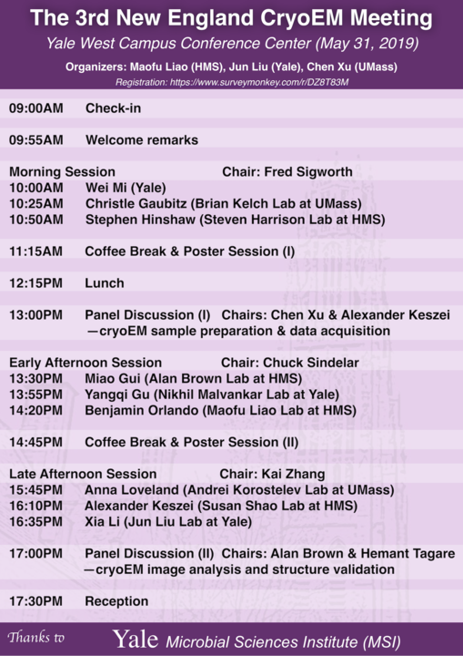 Cryo-EM Meeting schedule